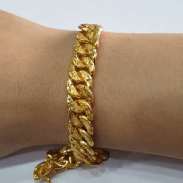 Gelang emas asli kadar 700 Shopee Indonesia