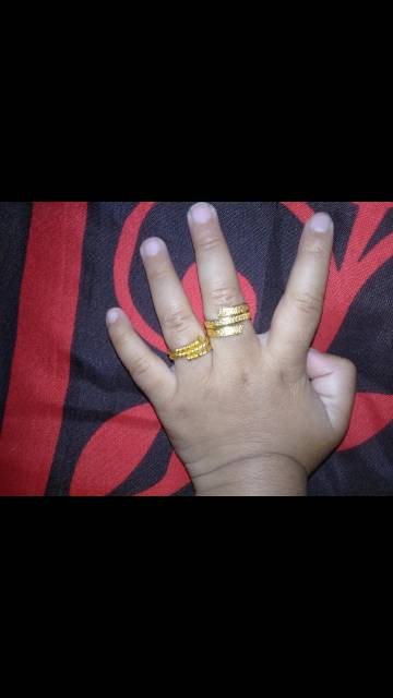 Cincin bayi, anak lapis mas dan gelang bayi