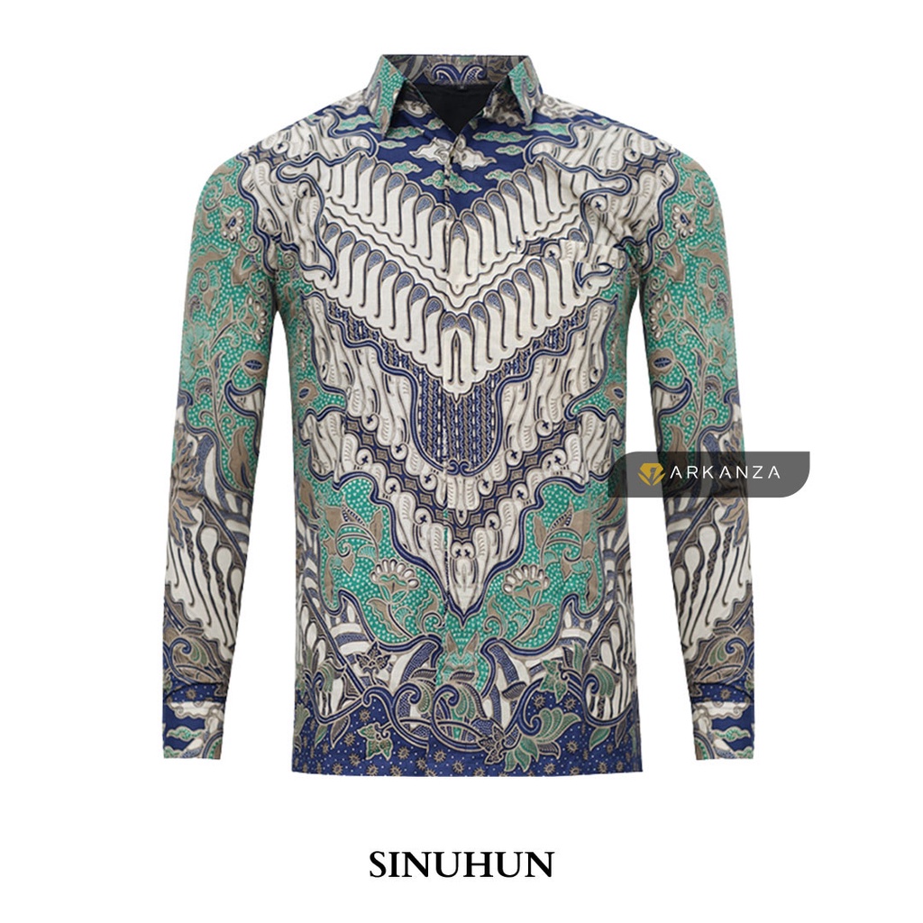 Hem Atasan Kemeja Baju Batik Pria Cowok Laki Laki Slimfit Full Lapis Furing Lengan Panjang Lengan Pendek Original Asli Batik Arkanza Solo Laweyan Size S M L Xl XXL Bahan Katun Premium Handara Prabu Prabuseno Antasena Mahaprana Bateeq Mensbatik Mix-Sinuhun