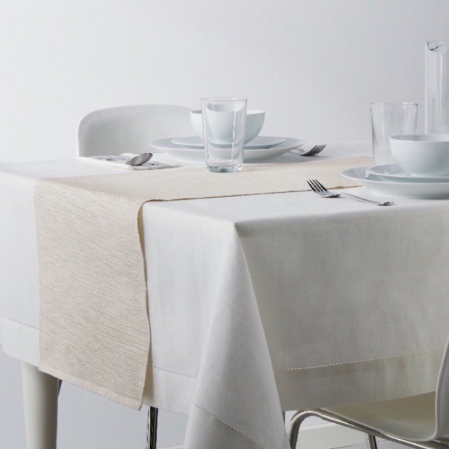 IKEA Taplak  Meja  Makan Polos  7 Warna Kain Table Runner 