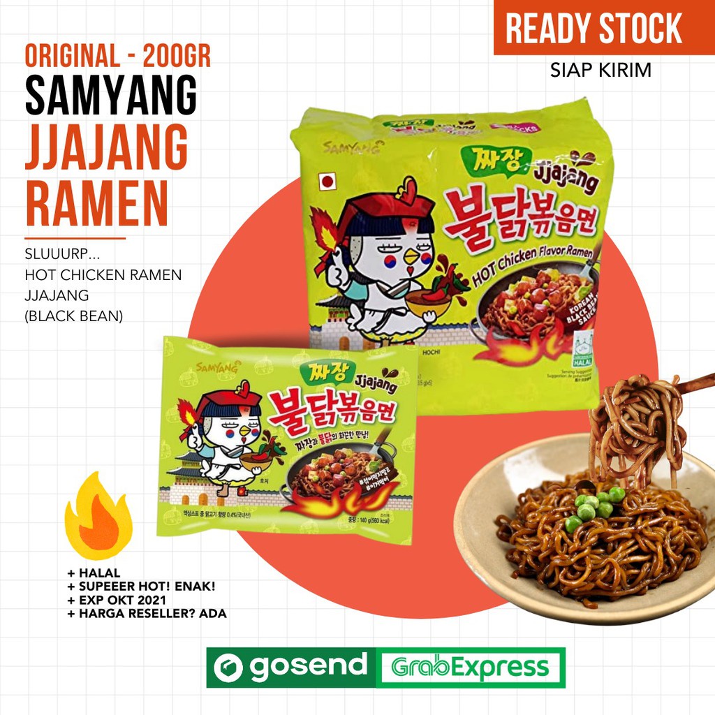 [ READY KIRIM ] Samyang Hot Chicken Ramen JJAJANG (Black Bean).