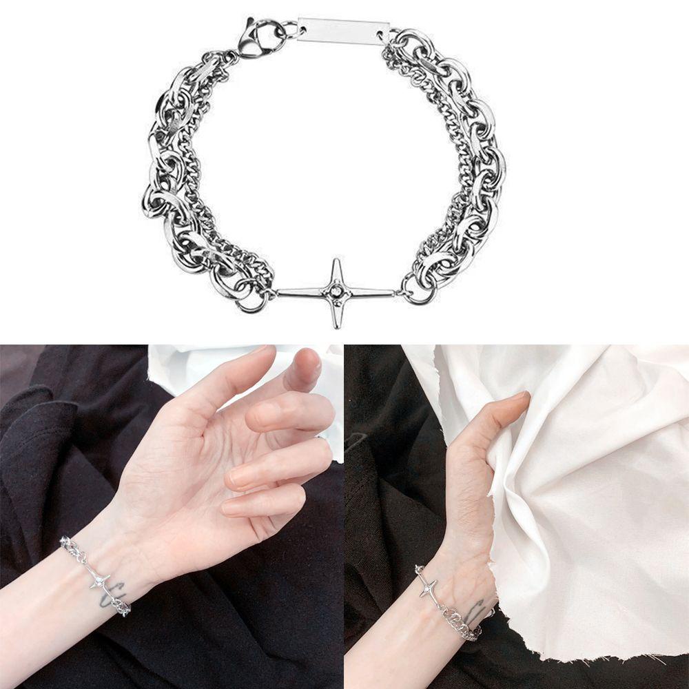 Lily Gelang Untuk Wanita Berlian Imitasi Hip Hop Choker