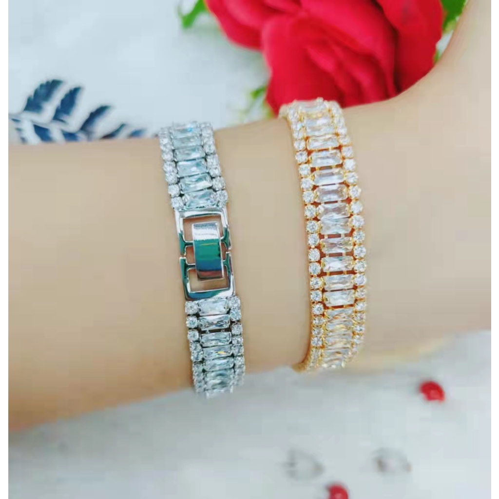 Gelang Xuping Mata Full Lapis Emas Perhiasan 1208