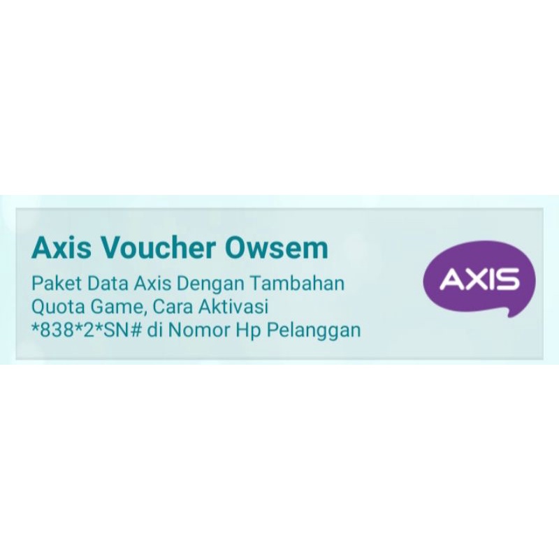 Voucher Axis Owsem