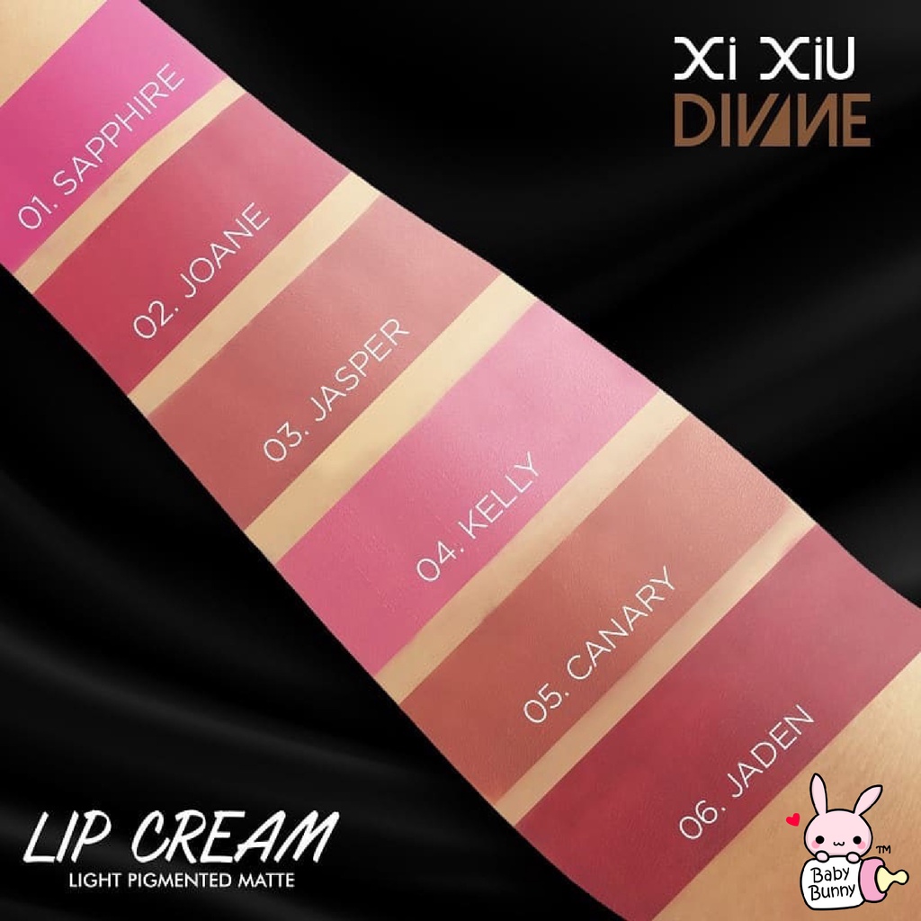 ❤ BELIA ❤ Xi Xiu Divine Lip Cream Light Pigmented Matte | Lipcream BPOM XIXIU Mate