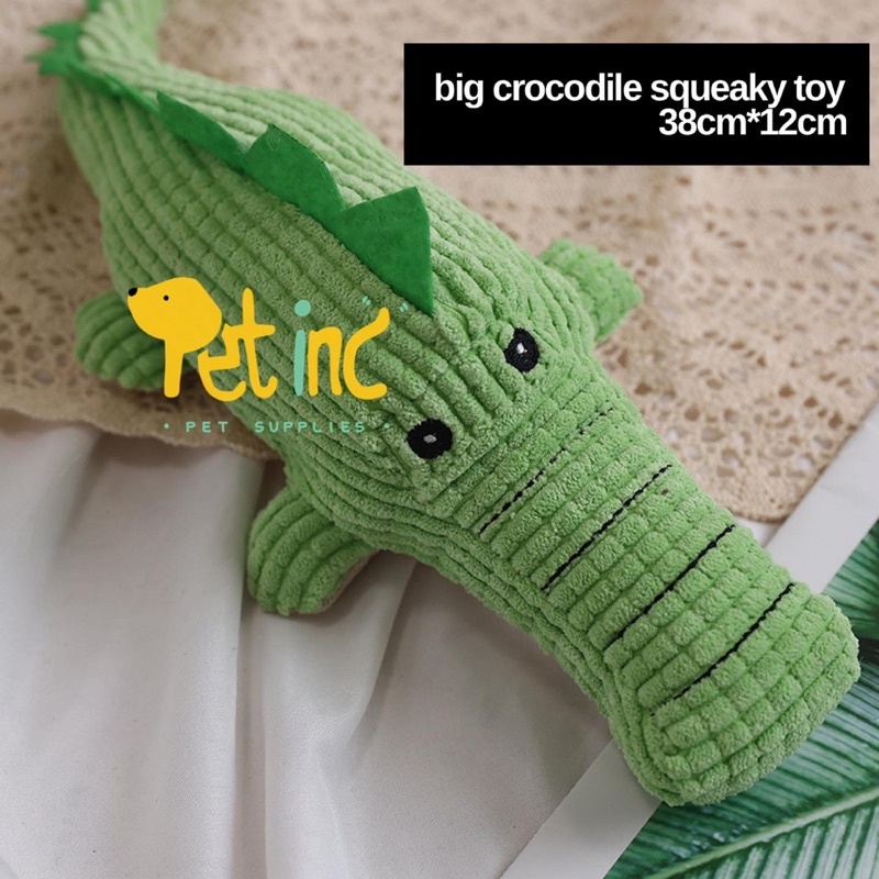 Big crocodile squeaky toy