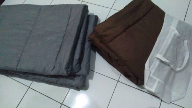 LAGI PROMO Bedcover Murah Polos Motif Embos