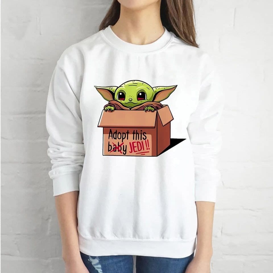 SWEATER WANITA BABY YODA - ATASAN LUCU KEKINIAN PREMIUM