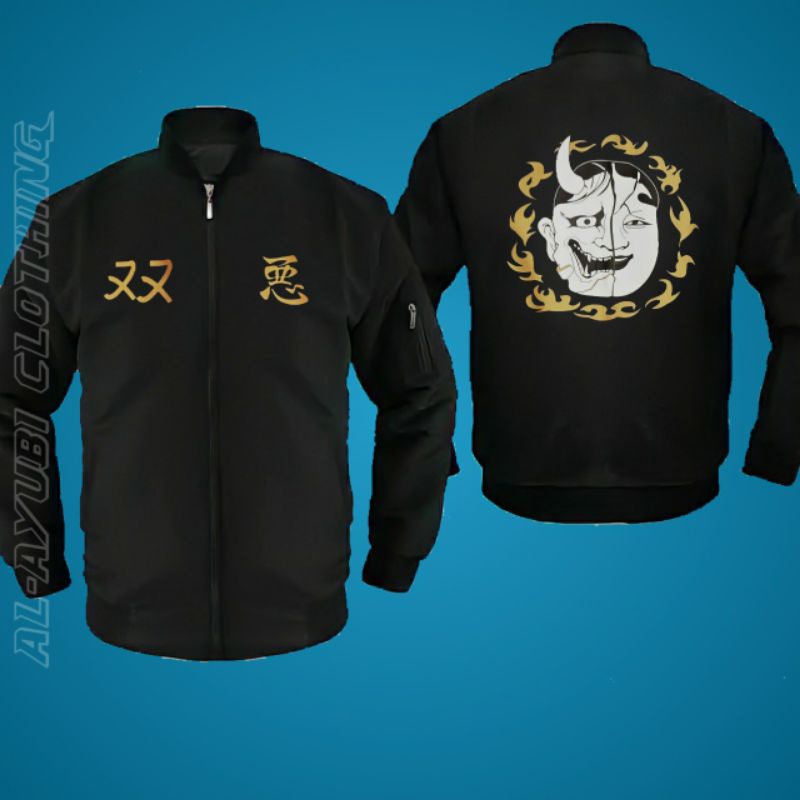 Jaket Bomber Sukajan SMILEY ANGRY Tokyo Revengers Premium High Quality