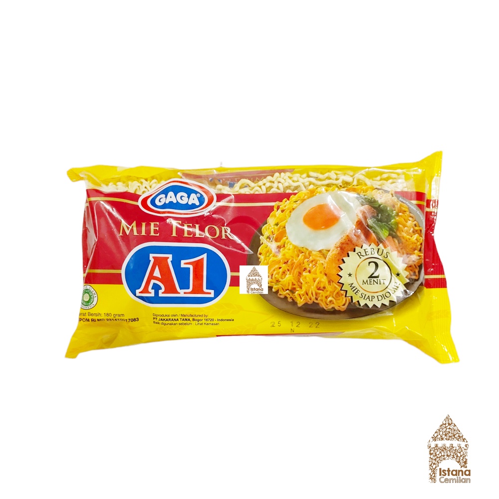 

GAGA Mie Telor Kuning Keriting A1 180 Gram