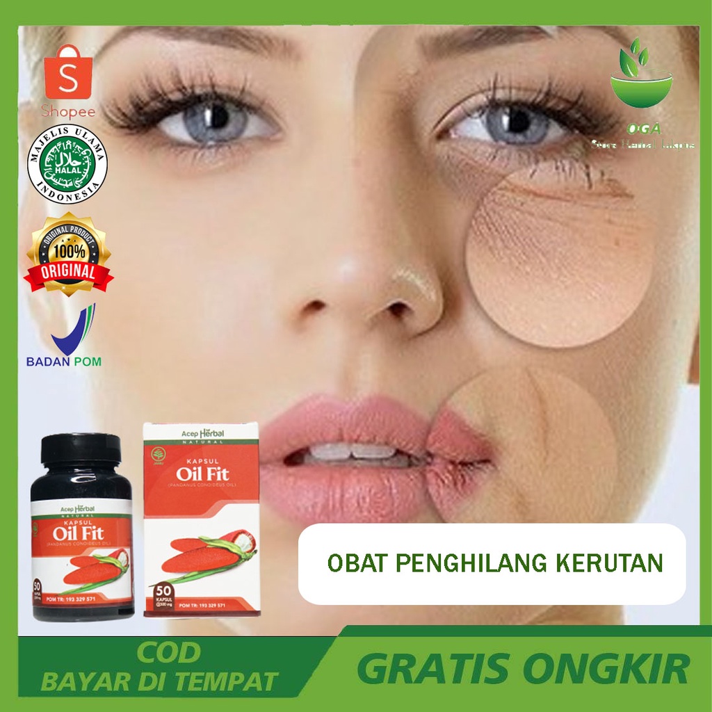 Obat Penghilang Kerutan Anti Keriput Kerutan Kokoloteun Dengan Kapsul Oil Fit Asli Original