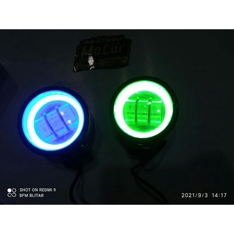 Lampu Daymaker Tembak Sorot LED CWL 3 Mata Bulat