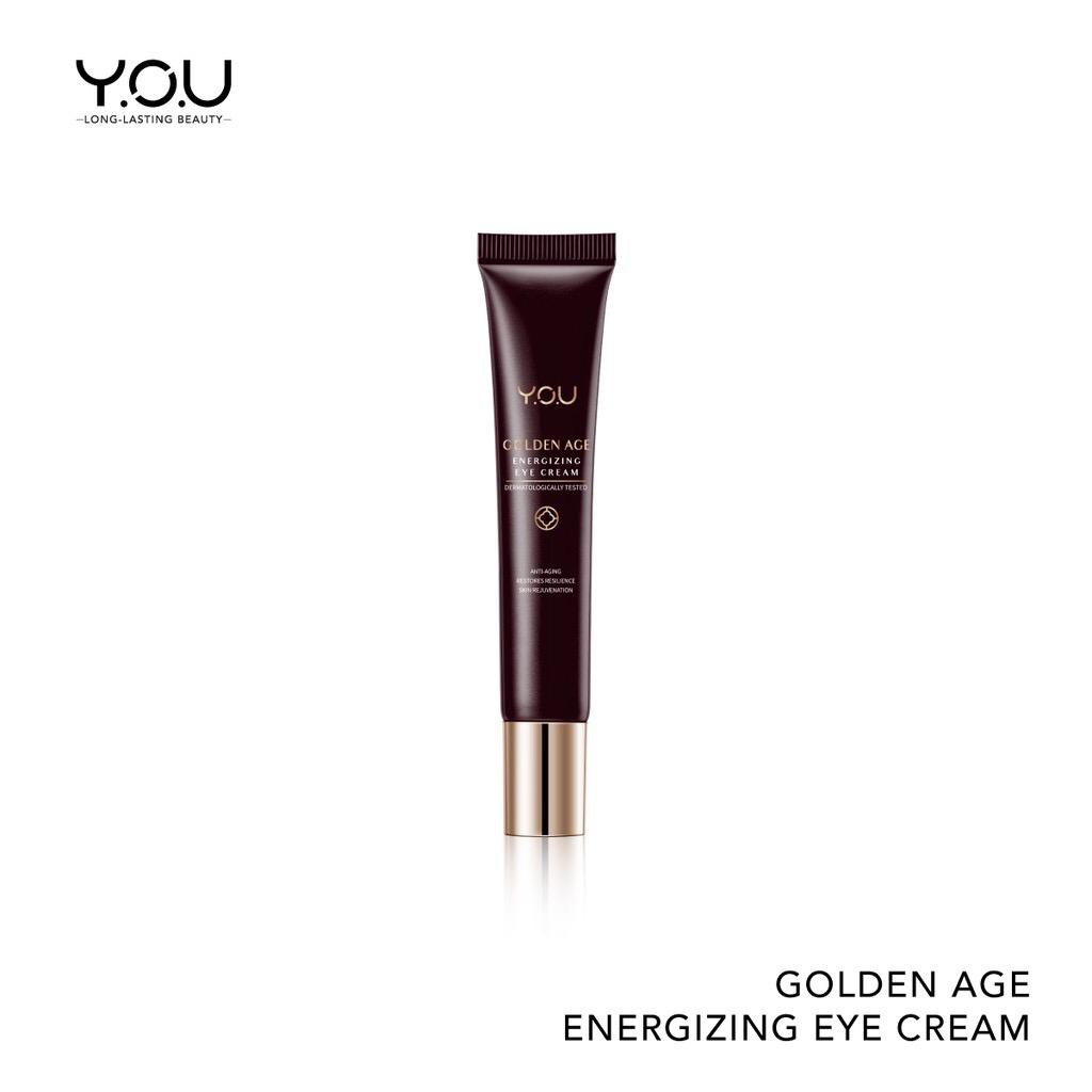 Official Distributor Y.O.U Golden Age Energizing Eye Cream Krim Mata YOU Penghilang Garis Halus Mata