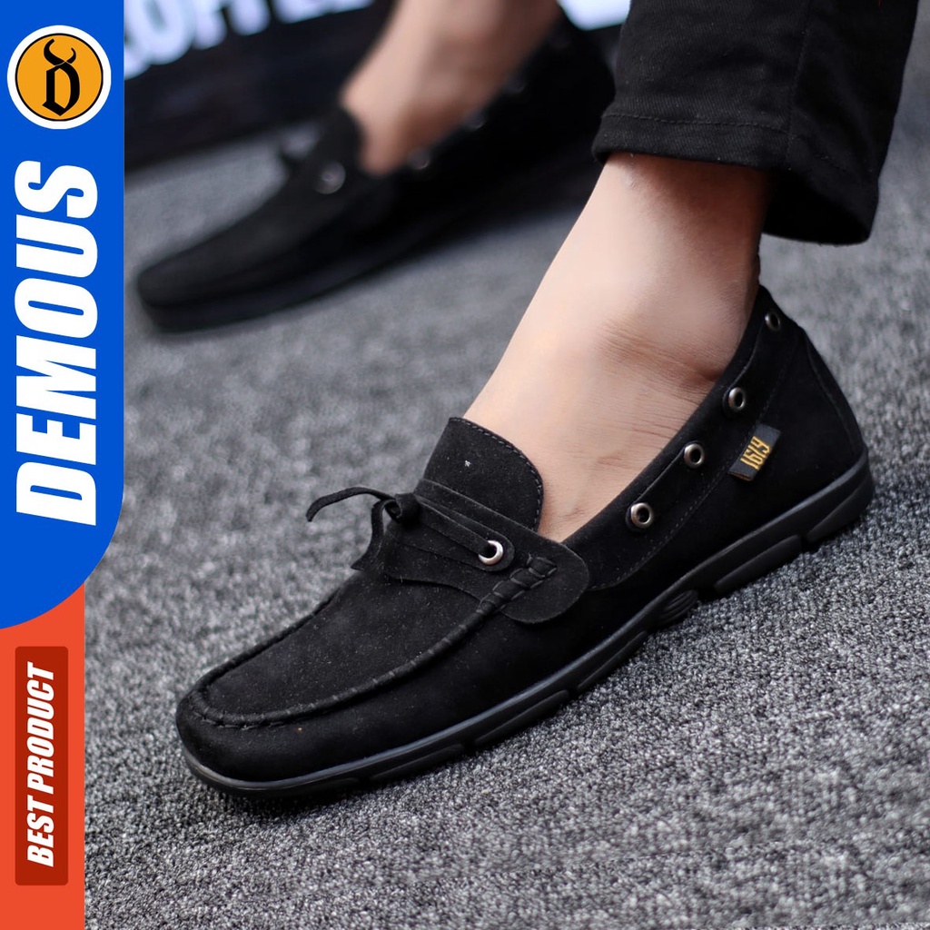 DEMOUS Marioz - Sepatu Slip On Pria Casual Original