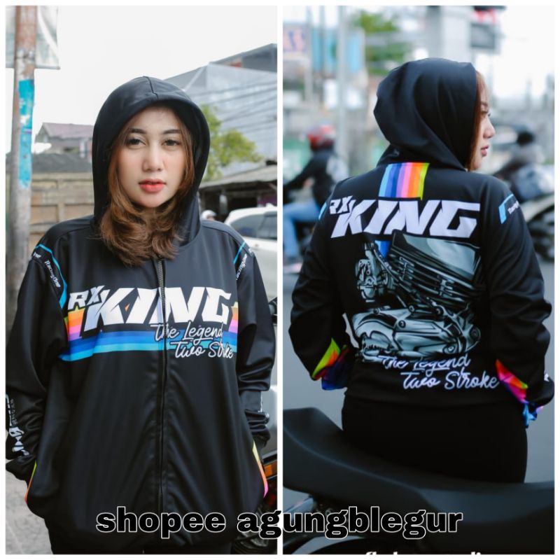 jaket rx king full printing / jaket hoodie rxking 2stroke gank