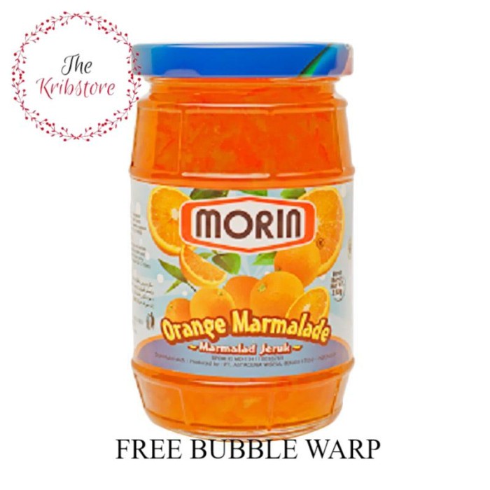 

MORIN Selai Roti Orange Marmalade Jam Toples 330 gr