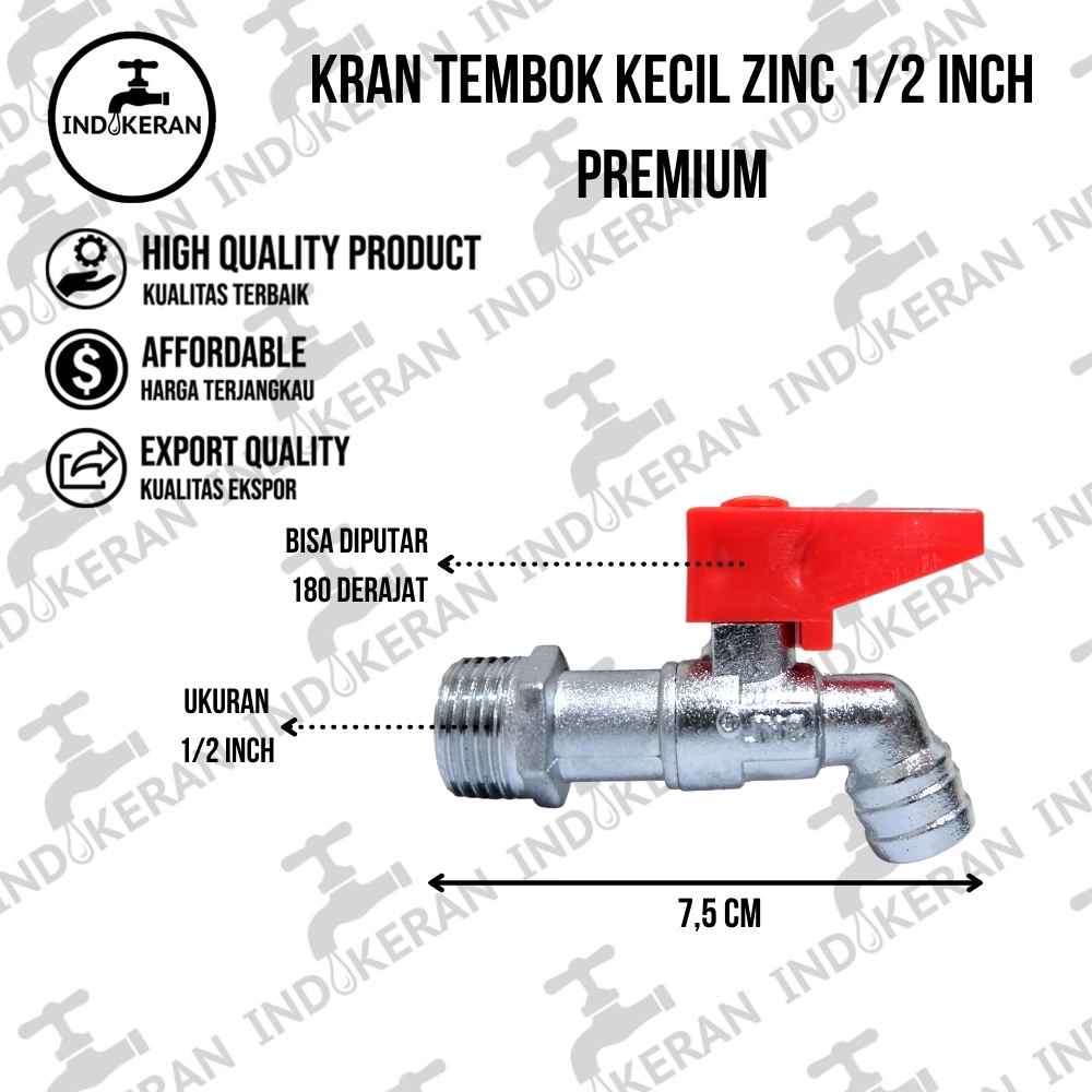 INDOKERAN - Kran Air Tembok BC - 1/2 Inch