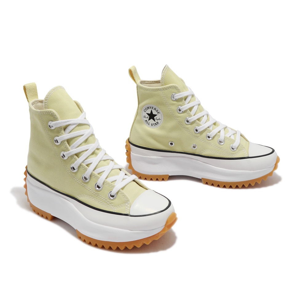 Sepatu Converse Run Star Hike Platform Recycled Polyester Lemon Drop Pale Yellow