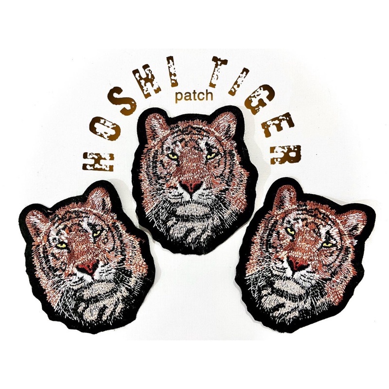 Patch Bordir Harimau Hoshi, Macan, Tiger, Hoshi Tiger