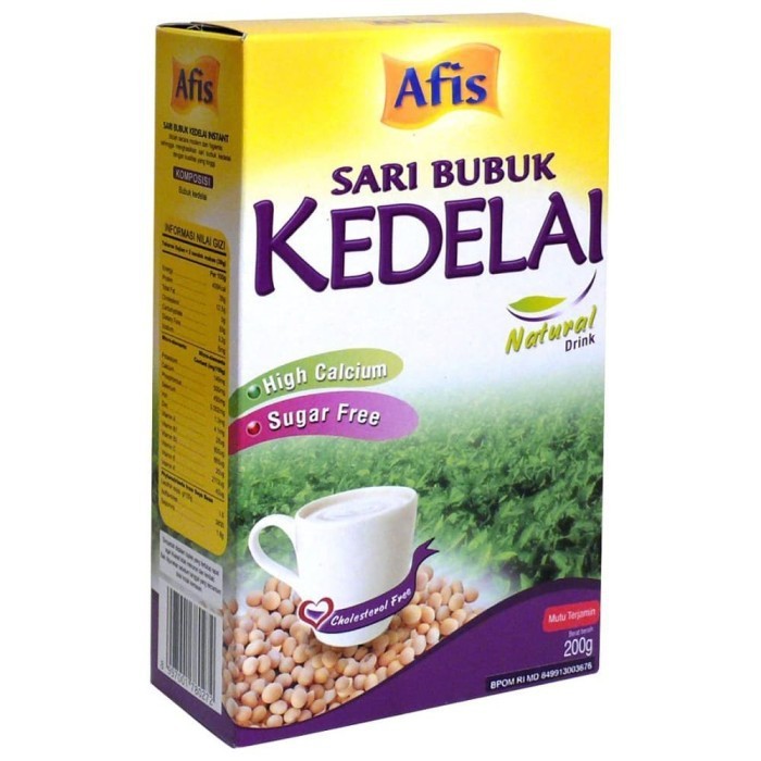 

Afis Sari Bubuk Kedelai Natural Drink 200gr - Susu Bubuk Kedelai