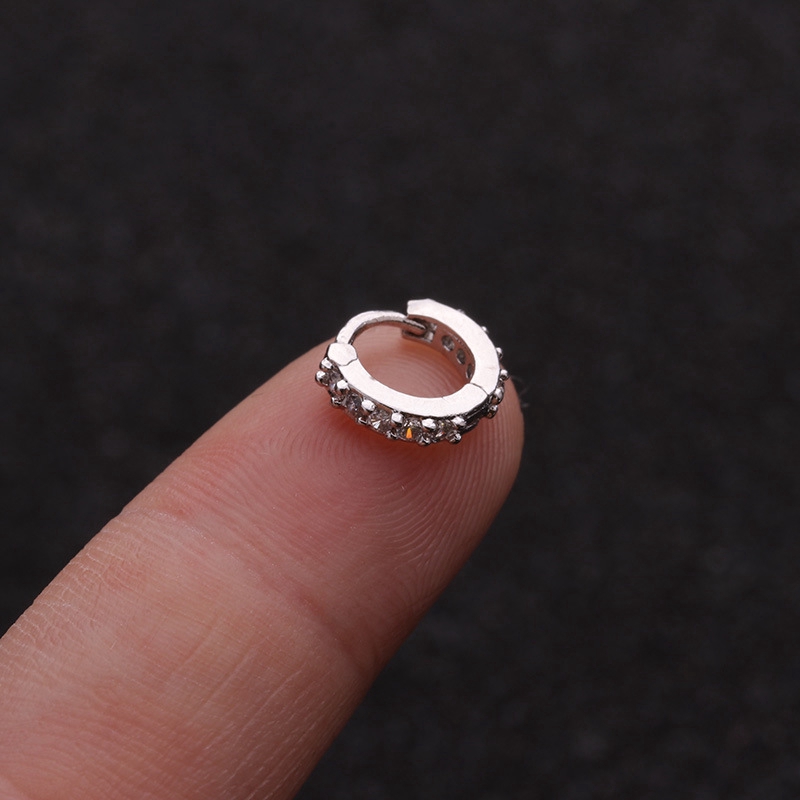 1pc Anting Bulat Mini Ukuran 6mm 8mm 10mm Untuk Wanita