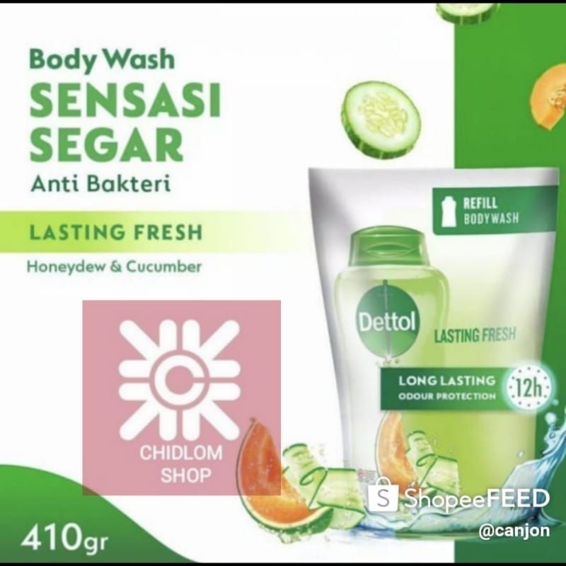 Dettol Dettol Cucumber Sabun Mandi cair body Wash 370 / 400 ml