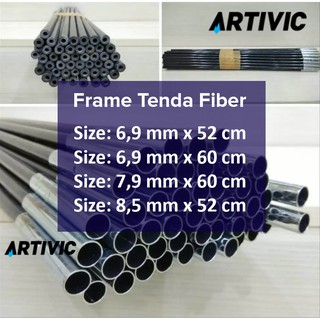 Frame Rangka Batang Tenda Fiber Fibre 8,5mm x 52cm & 7,9mm x 60cm & 6,9mm x 52cm 6,9mm x 60cm