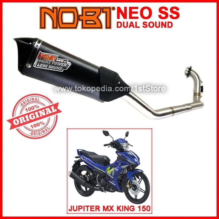 qws118 Knalpot Racing NOBI Neo SS PNP Jupiter MX KING 150 Original Ori