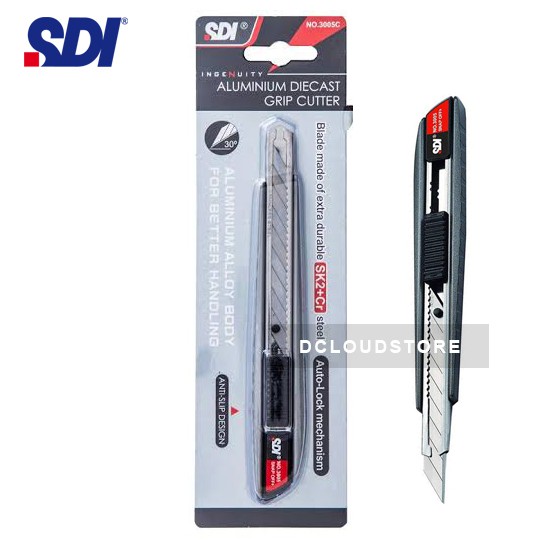 

Cutter SDI 3005C Aluminium Diecast Grip 9mm 30 Degree Utility Knife