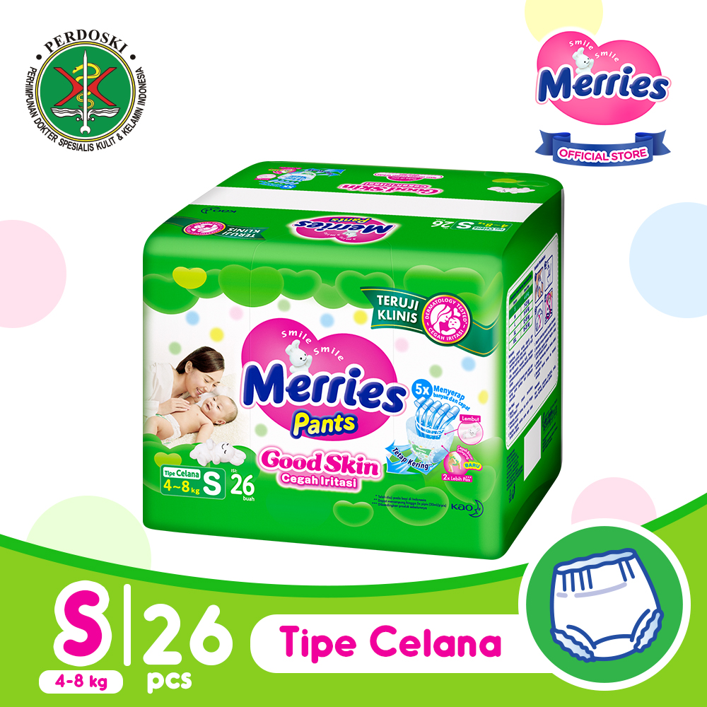 Merries Pants Good Skin S 26 | Shopee Indonesia