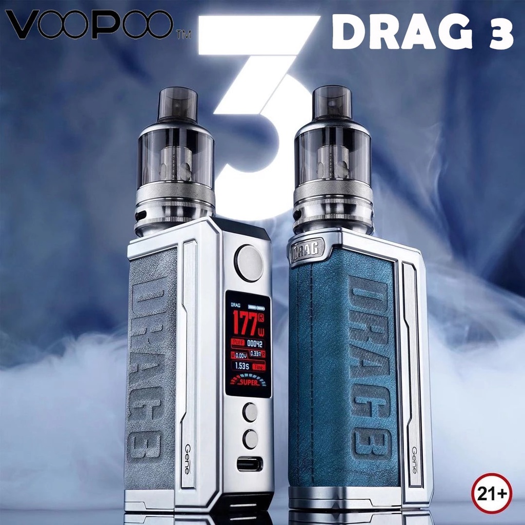 VAPOOR DRAG 3 POD KIT ORIGINAL 100% FULLSET PLUS ADAPTER