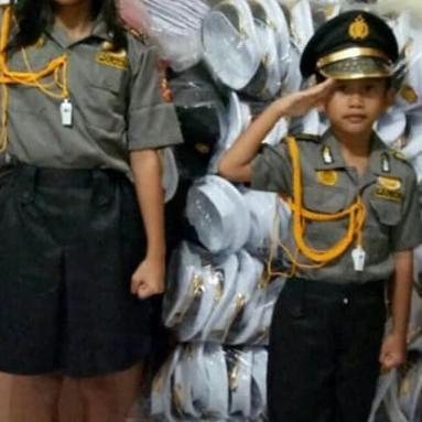 Baju polwan polisi wanita profesi anak baju kostum anak baju polisi cewek polwan cantik kostum polis