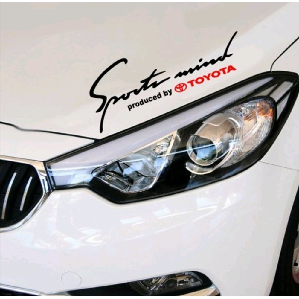sticker stiker sportmind toyota sticker kap toyota