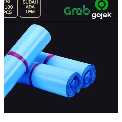 

✰ Plastik Polymailer Glossy Sky Blue 20x30 cm isi 100 pcs ◊