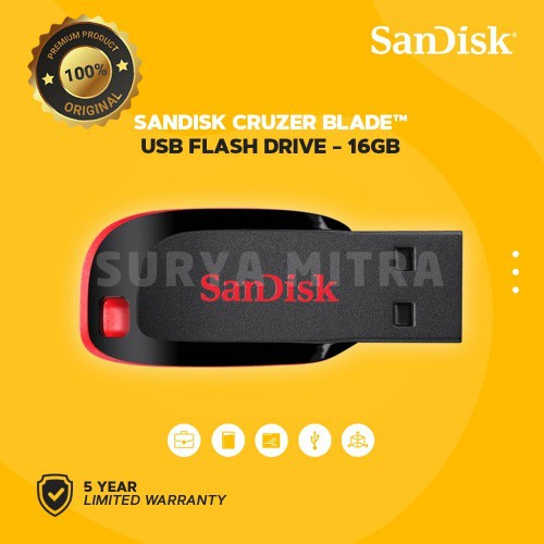 FLASHDISK SANDISK 16GB CZ50