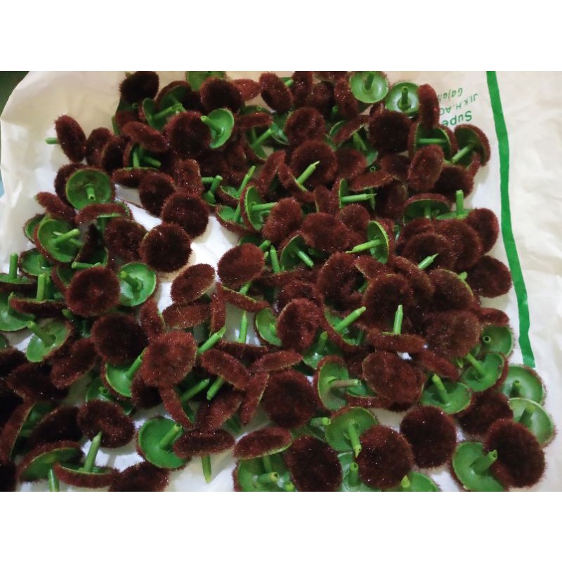 Putik matahari coklat putik bunga plastik putik sari putik bunga stoking putik bahan bunga kain setoking stoking bunga matahari uk 3 cm