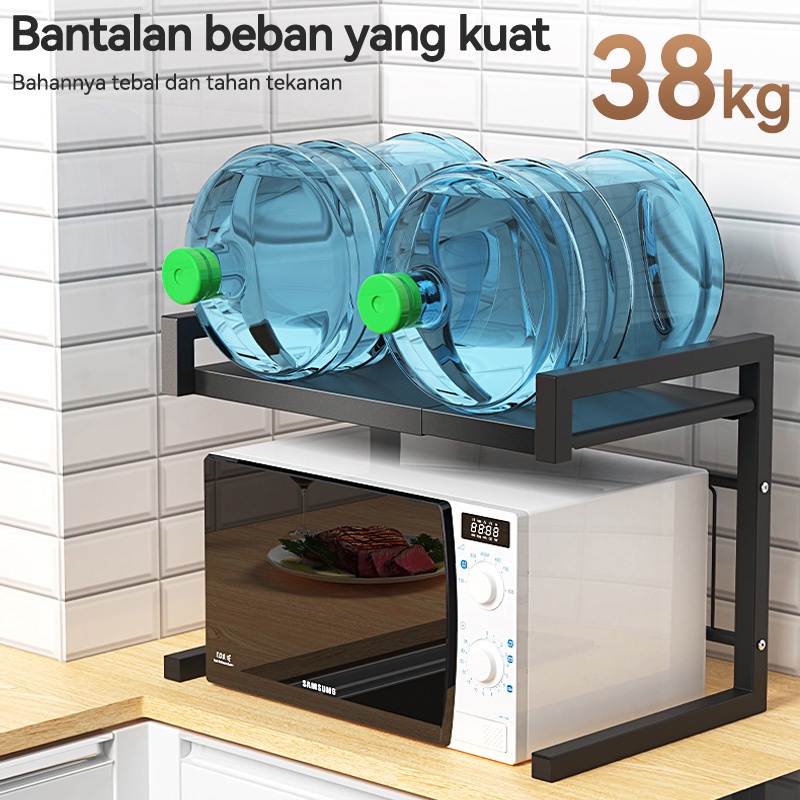 Rak Oven Rak Microwave Perlengkapan Multifungsi Dapur Rak Bumbu Dapur Portable Rak Panci