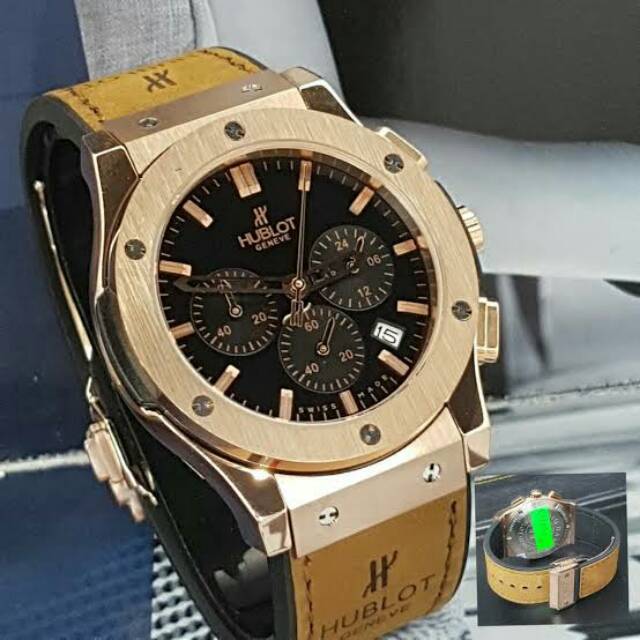 Jam tangan pria hublot chrono