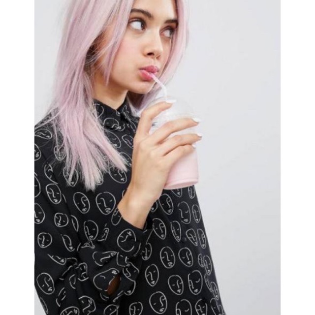 Atasan Tunic MONKI oversized black (Preloved)