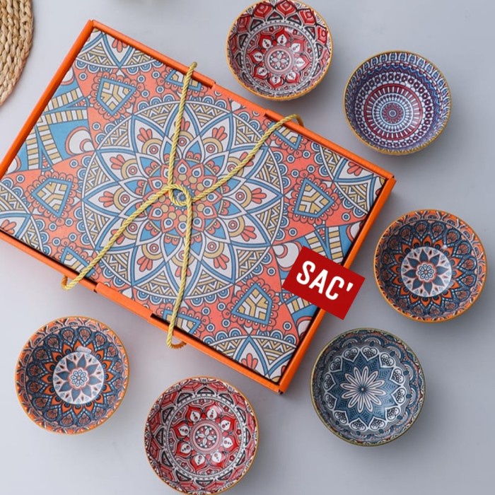 misi- BOHEMIAN Hampers Japanese Bowl Set Mangkok Keramik Mangkuk Jepang