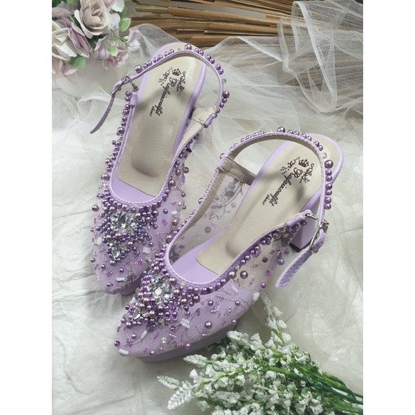 sepatu kiyarisa purple 10cm