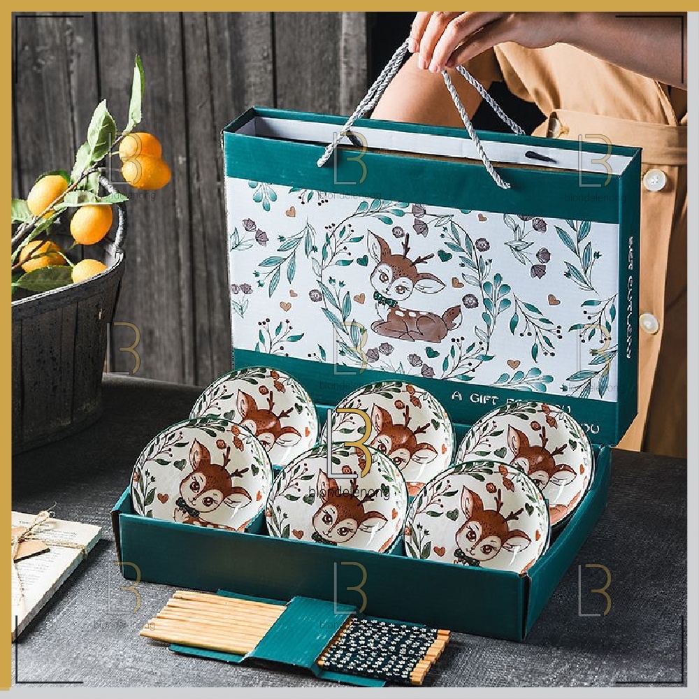 Wadah Piring Mangkok Mangkuk saji Makan Makanan Sup Ramen Wheat Stackable Japanesse Japanese Korea K