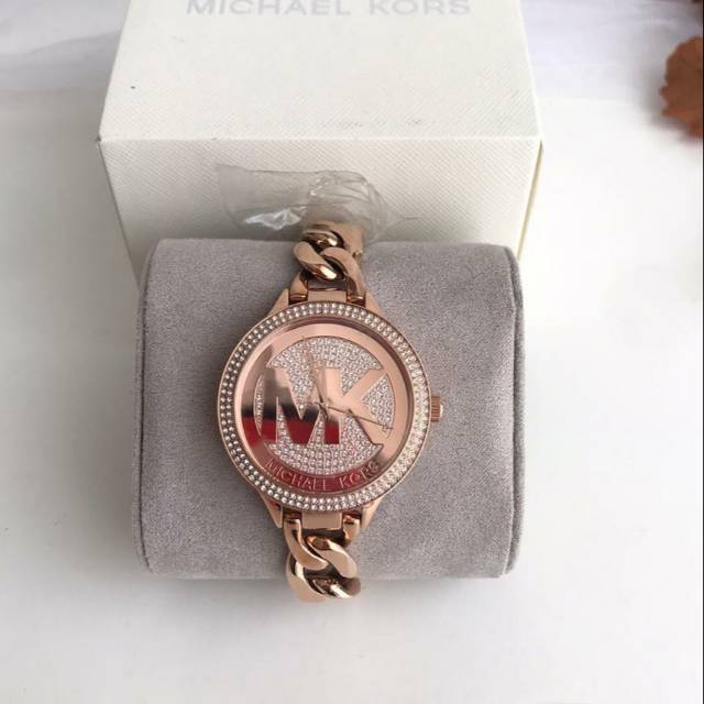 MICHAEL KORS WOMEN'S ROSE GOLD-TONE WATCH  MK3475