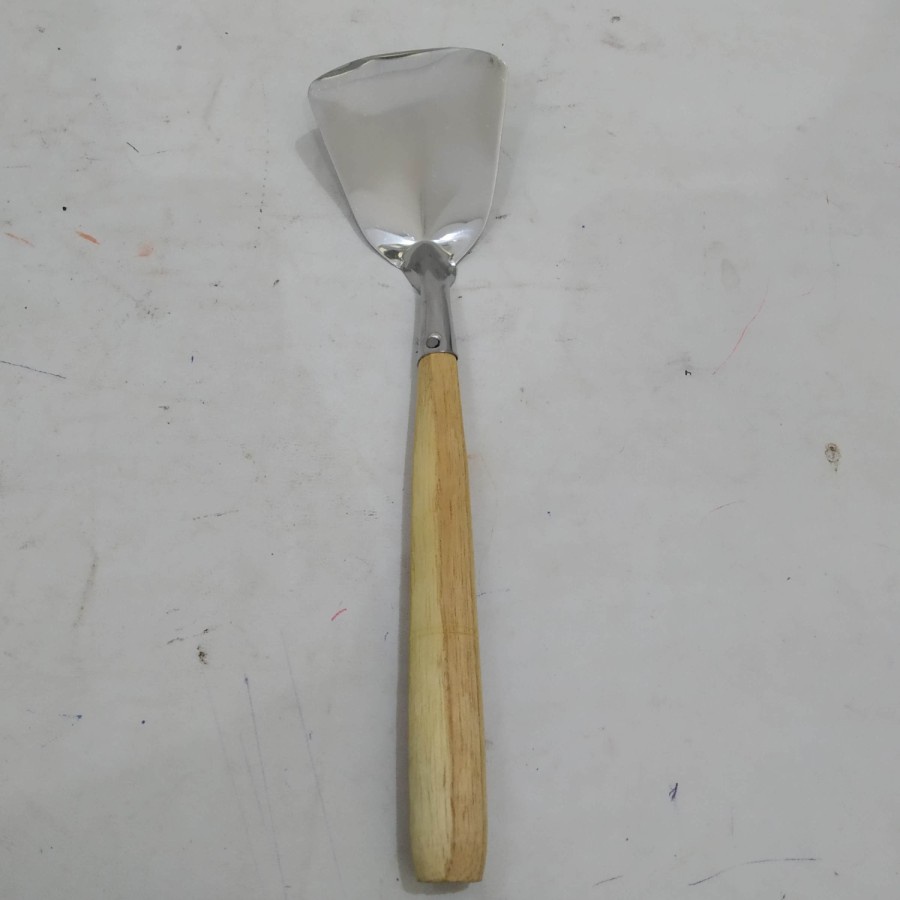 spatula sutil mini kecil gagang kayu dramashop