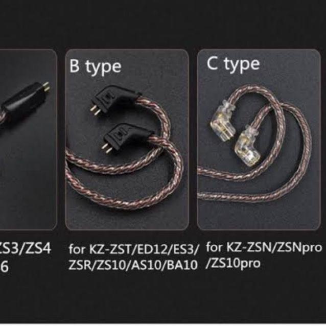 ✺ [] Kabel KZ with Mic ZSN ZST ZSA ZS5 EDX ZST PRO ZST X ZSN PRO X DQ6 CCA TRN ZS10 PRO ZSX ☼