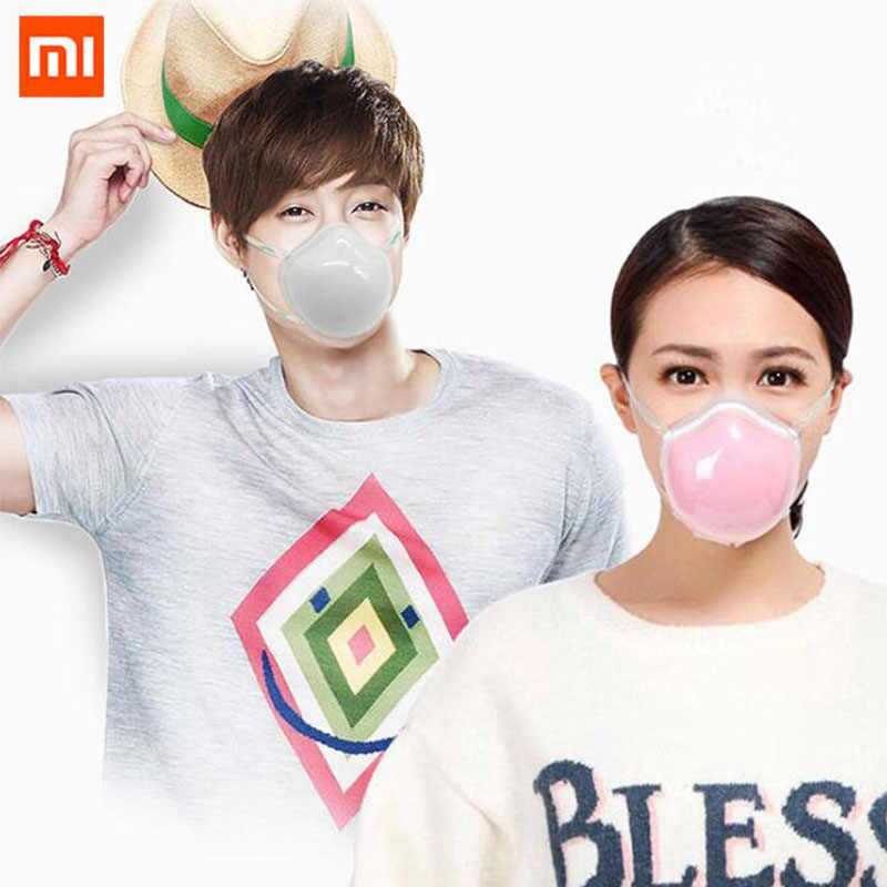 Xiaomi Masker Electric Mask Respirator HEPA Filter USB Rechargeable Q7-Coklat