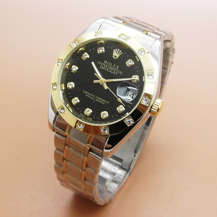 Jam Tangan Wanita Arloji Cewek Rolex Daydate Matic Rantai (5 warna)