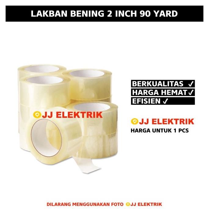 

Lakban Bening DIJAMIN TOP 2 Inch 90 Yard ASLI REAL 1 DUS 72 PCS