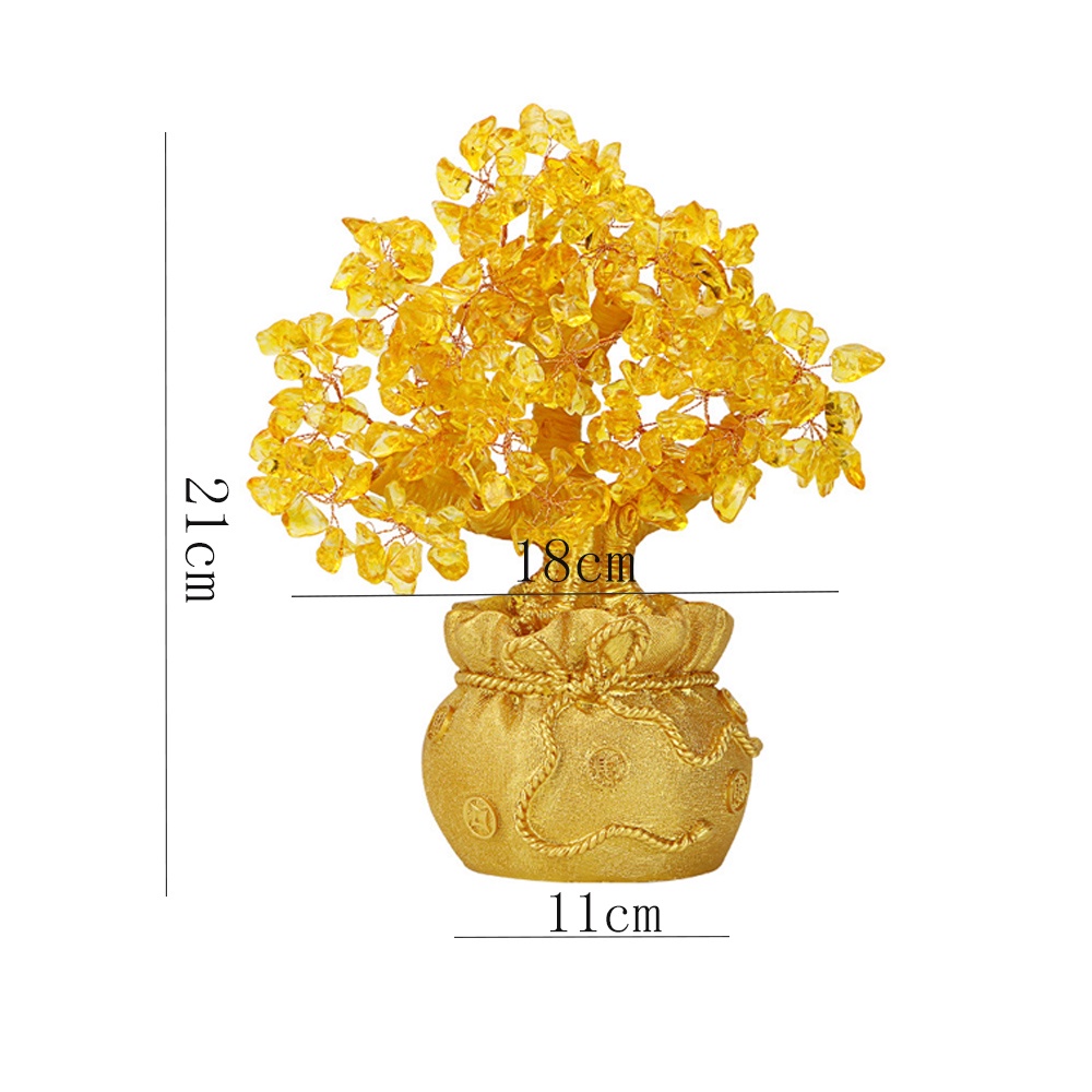 Beruntung Pohon Uang Cina Pohon Keberuntungan Feng Shui  Emas Ingot Kristal Keberuntungan Hiasan Pohon