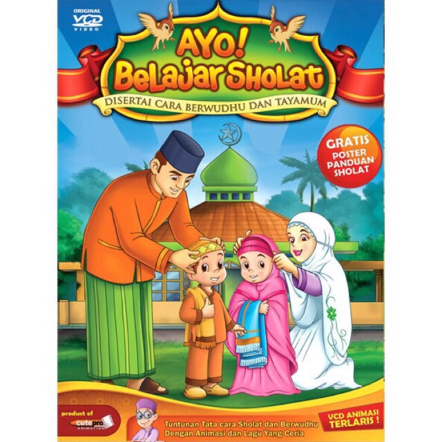 Vcd Ayo Belajar Sholat Animasi Anak Muslim Vcd Islami Vcd Belajar Anak Shopee Indonesia